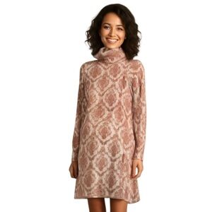 Skylar & Jade NWT Mockneck Dress, Spice Red, Size Women’s XS.